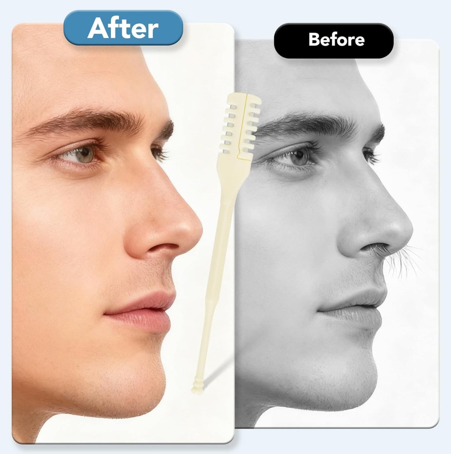 Atoymut 10pcs Manual Nose Hair Trimmer, Nostril Hair Remover, Portable Travel Home Daily Use Essentials with Ear Pick for Men & Women Beauty and Personal Care Atoymut