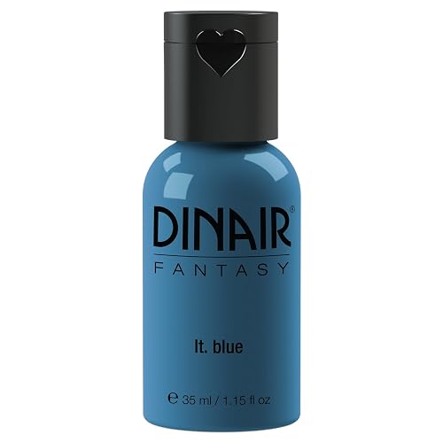 Dinair Airbrush Makeup - Fantasy Bright Colors 4 Face & Body Art, Light Blue - 1.5 fl oz. Beauty & Personal Care Dinair