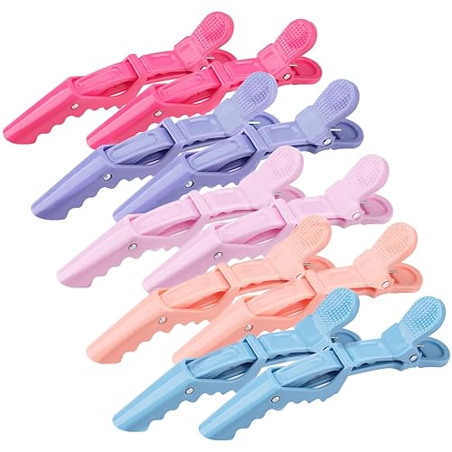 OBSCYON Plastic Non Slip Hair Clips for Women, Professional Alligator Hair Clips, Hair Styling Clips Sectioning Clips of Hair Salon (10PCS Macaroon) Beauty & Personal Care obscyon