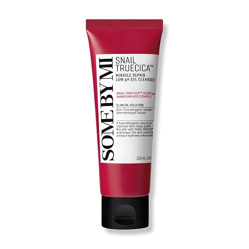 SOME BY MI Snail Truecica Miracle Repair Low pH Gel Cleanser - 3.38Oz, 100ml - Made from Snail Mucin for Sensitive Skin - Daily Face Wash for Deep Beauty & Personal Care SOME BY MI