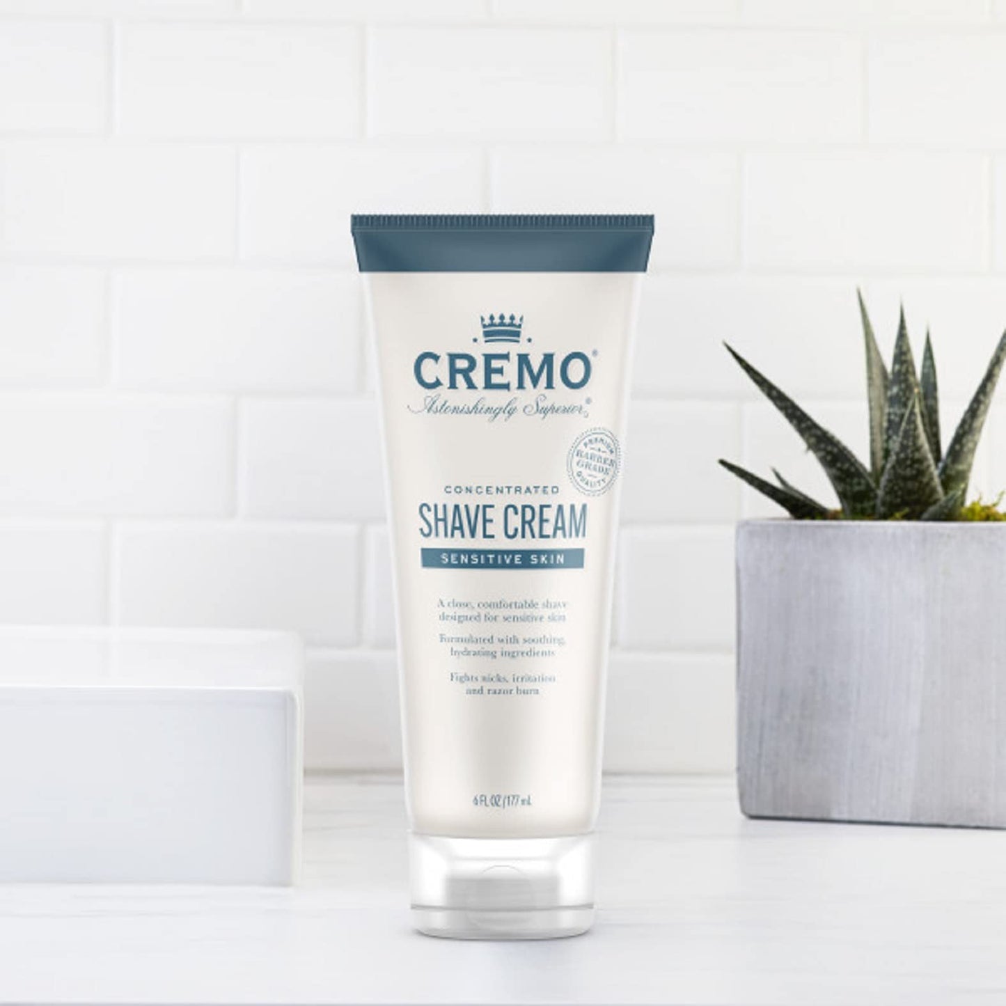 Cremo Sensitive Shave Cream (2 Pack), Astonishingly Superior Ultra-Slick Shaving Cream for Men, Fights Nicks, Cuts And Razor Burn, 6 Fl Oz Beauty and Personal Care Cremo