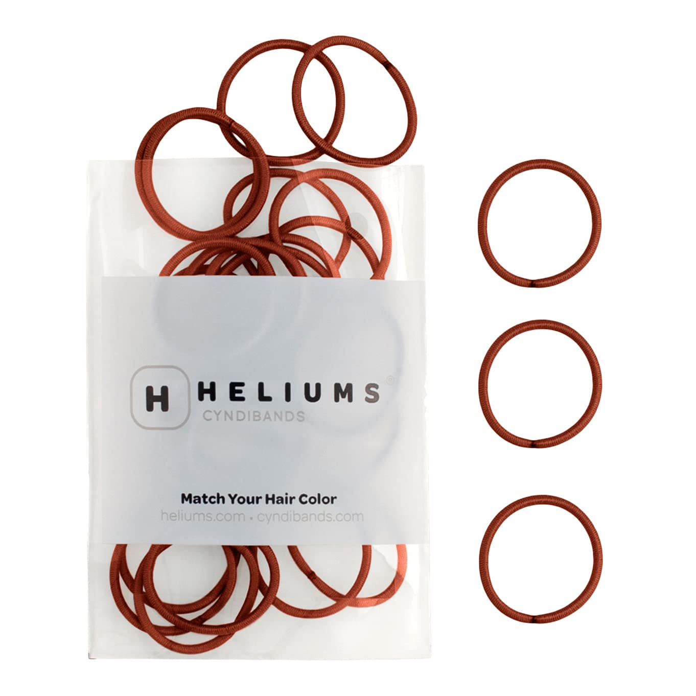 Heliums Small Hair Ties - Ash Blonde - No Damage Mini 1 Inch Reusable 2mm Elastics for Thin Hair and Kids, Neutral Ponytail Holders - 48 Count Beauty and Personal Care Heliums Default Title