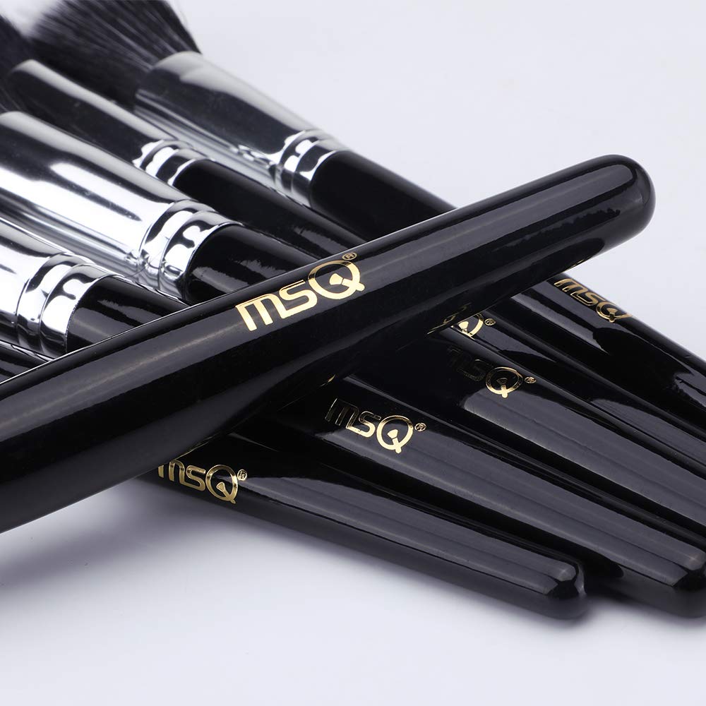 MSQ Makeup Brushes Set 29pcs Professional Cosmetics Brushes with Belt Waist Makeup Bag (Foundation, Powder, Creams, Liquids & Eye Brushes) Beauty & Personal Care MSQ