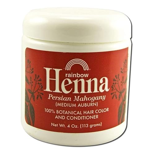 Rainbow Research - Henna Persian Mahogany Hair Color - 4 Oz, 4 pack (image may vary)4 Beauty & Personal Care Rainbow Research