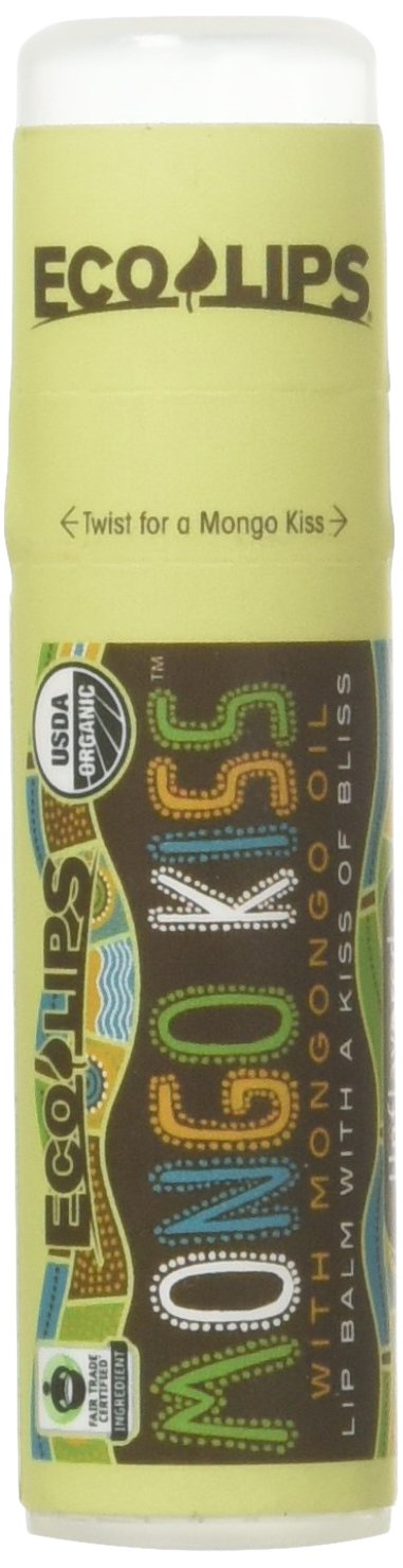 ECO LIPS Organic Mongo Kiss Unflavored Lip Balm, 0.25 OZ Beauty & Personal Care Eco Lips