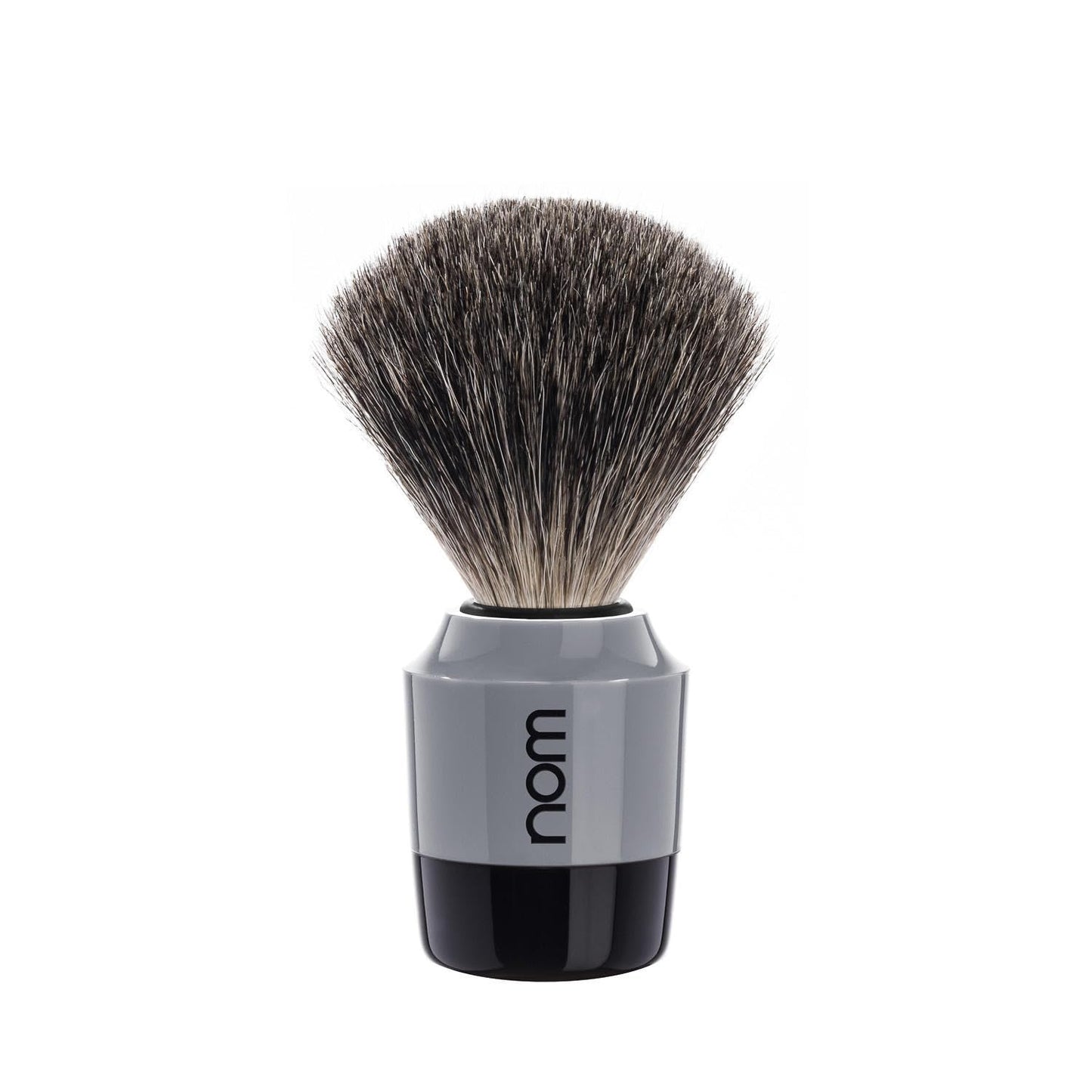 NOM Marten shaving brush - Pure Badger Shave Brush for Shaving soaps and creams - exfoliating shaving brush - Grey handle Beauty and Personal Care MÜHLE