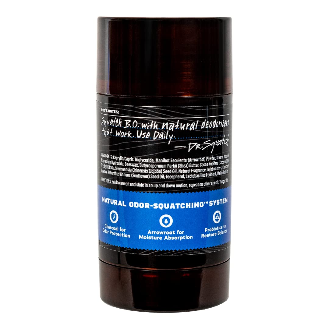 Dr. Squatch Natural Deodorant for Men - Odor-Squatching Aluminum Free - Fresh Falls (2.65 oz) Beauty and Personal Care Dr. Squatch