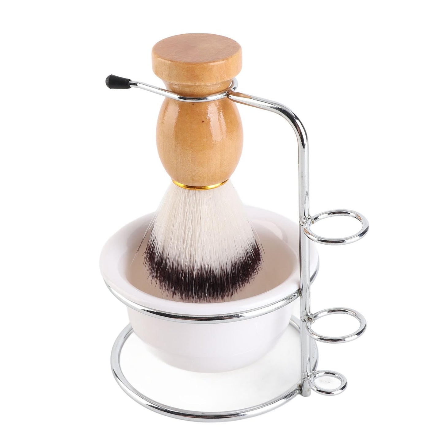 ZJchao Shaving Brush, Shaving Brush Kit with 1 Soap Bowl and 1 Holder Men Kit Holder Stand Soap Bowl Set Brushes For Men For Beauty and Personal Care ZJchao