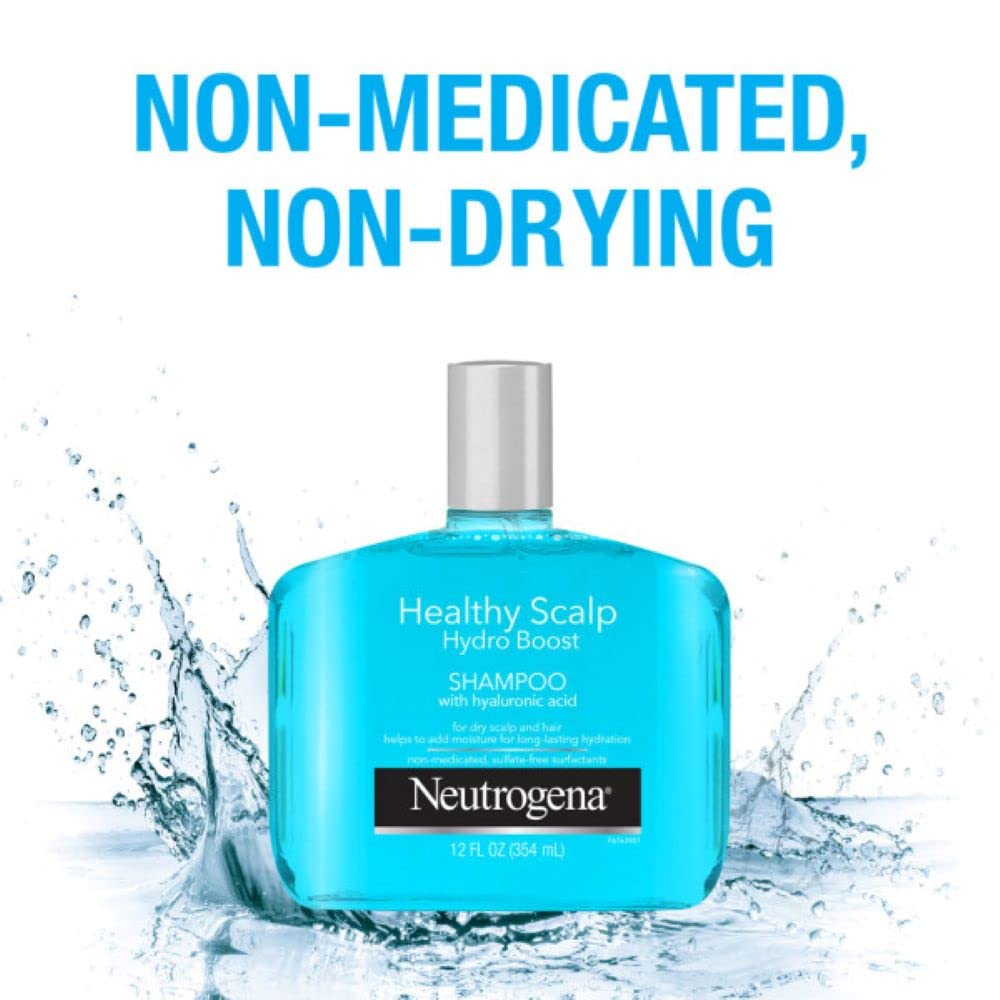 Neutrogena Moisturizing Healthy Scalp Hydro Boost Shampoo for Dry Hair and Scalp, with Hydrating Hyaluronic Acid, pH-Balanced, Paraben Beauty & Personal Care Neutrogena