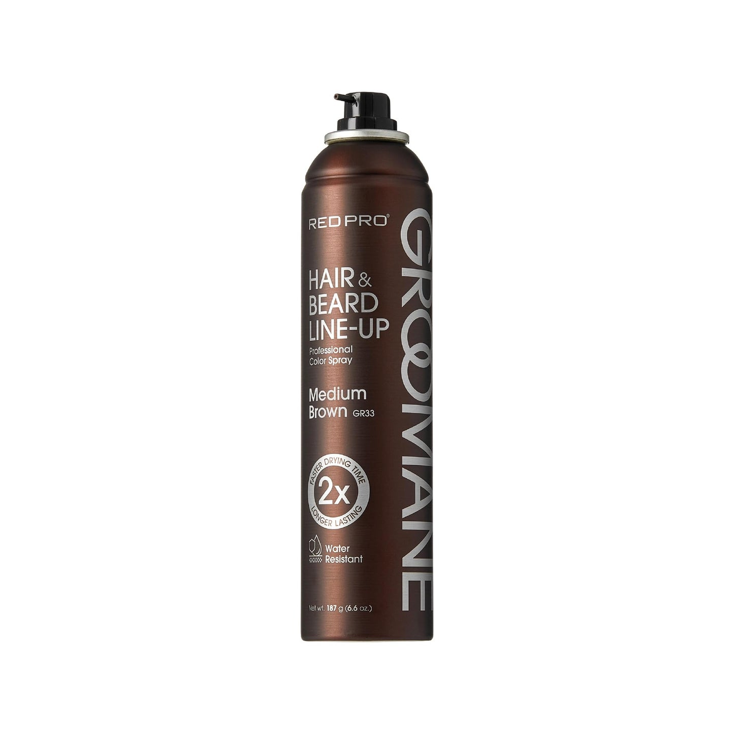 RED Pro GROOMANE Temporary Color Spray for Hair & Beard Line-Up, Barber Grade, Quick-Drying, 2X Longer-Lasting (Up to 20 Washes), Precision Nozzle, No Beauty & Personal Care RED Pro