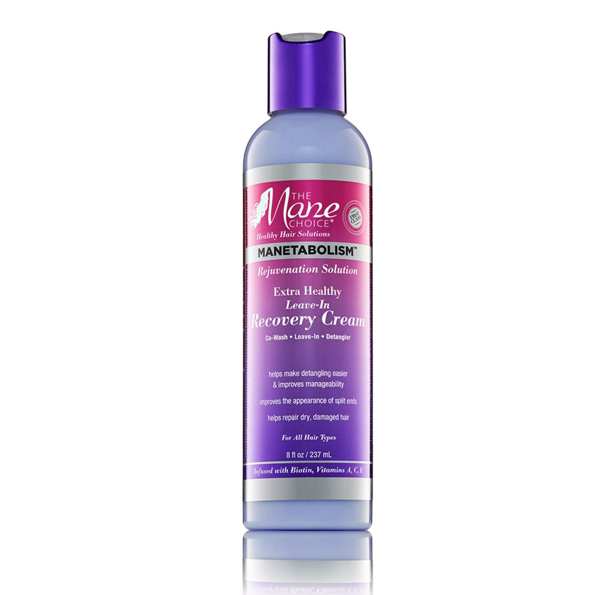 The Mane Choice Manetabolism Leave In Conditioner, 8 oz, Rejuvenation Solution Leave-In Recovery Hair Cream & Detangler with Biotin & Vitamins, Helps