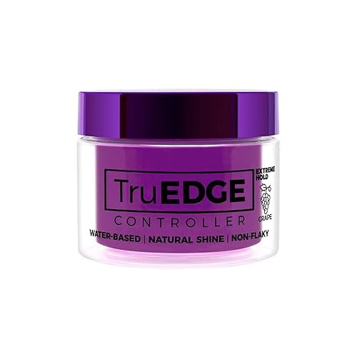 Tyche TruEDGE Controller Extreme Hold Water-Based Pomade - Ntaural Shine & Non-Flaky Scented Edge Control - Perfect for Hair-Braiding (Grape) Beauty & Personal Care Tyche