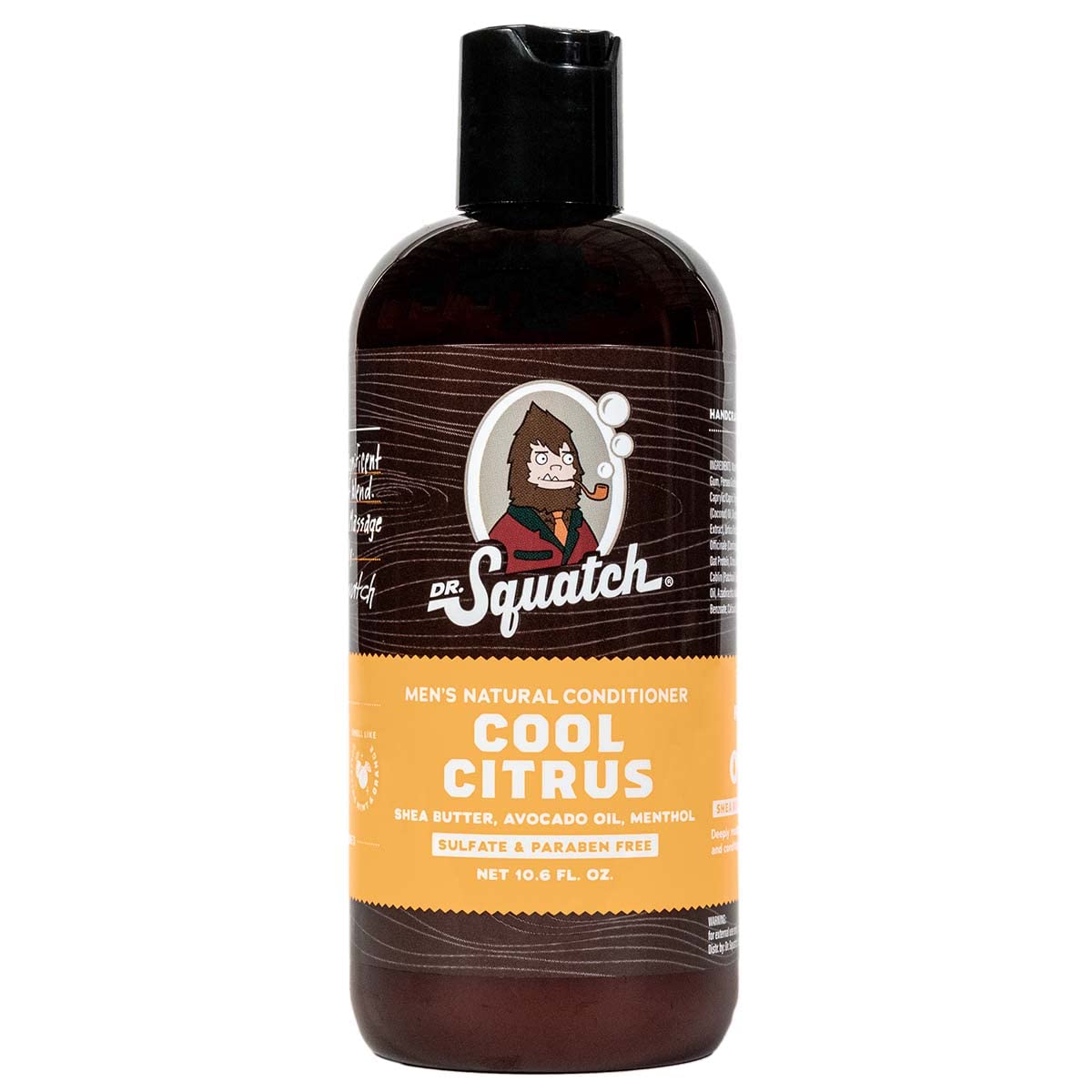 Dr. Squatch Cool Citrus Conditioner for Men - Daily Hair Conditioner - Stimulates, Hydrates, Soothes Scalp - Naturally Sourced with Organic