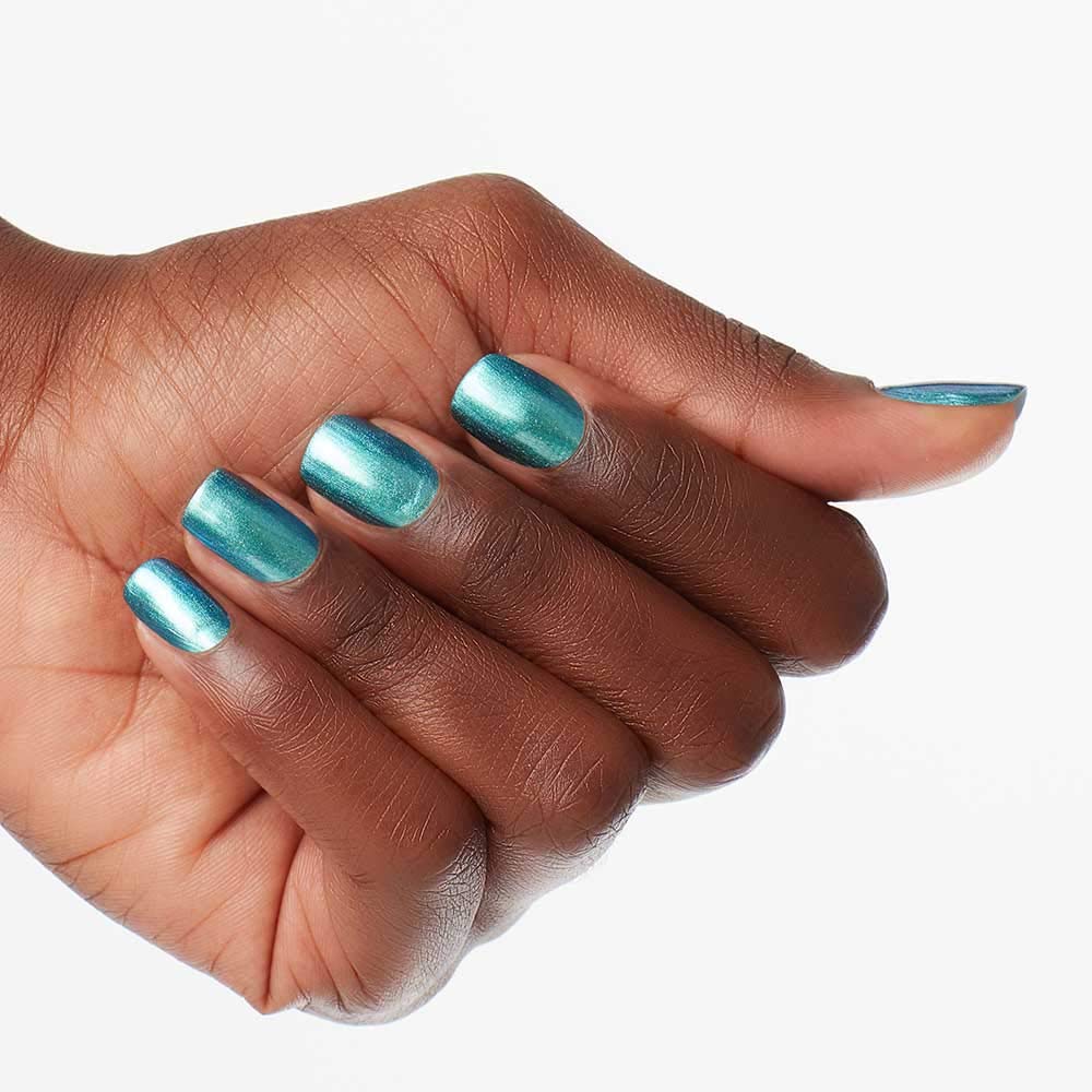 OPI Nail Lacquer This Color's Making Waves | Opaque Dark Green Shimmer Chip Resistant Nail Polish | Fast Drying, Streak Free Beauty & Personal Care OPI