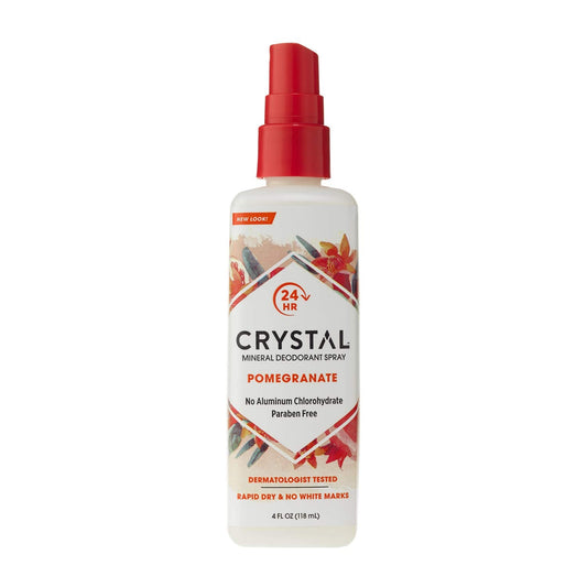 Crystal Mineral Deodorant Spray, Pomegranate, 4.0 oz (Pack of 12) Beauty and Personal Care Crystal Essence