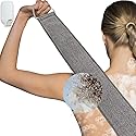 Loofah Back Scrubber for Shower for Men/Women, Natural Soft Flax Back Scrub Washer, Extra Long Back Exfoliator Cleaner for Shower Acne, Dual-Sided Beauty & Personal Care IYOOH
