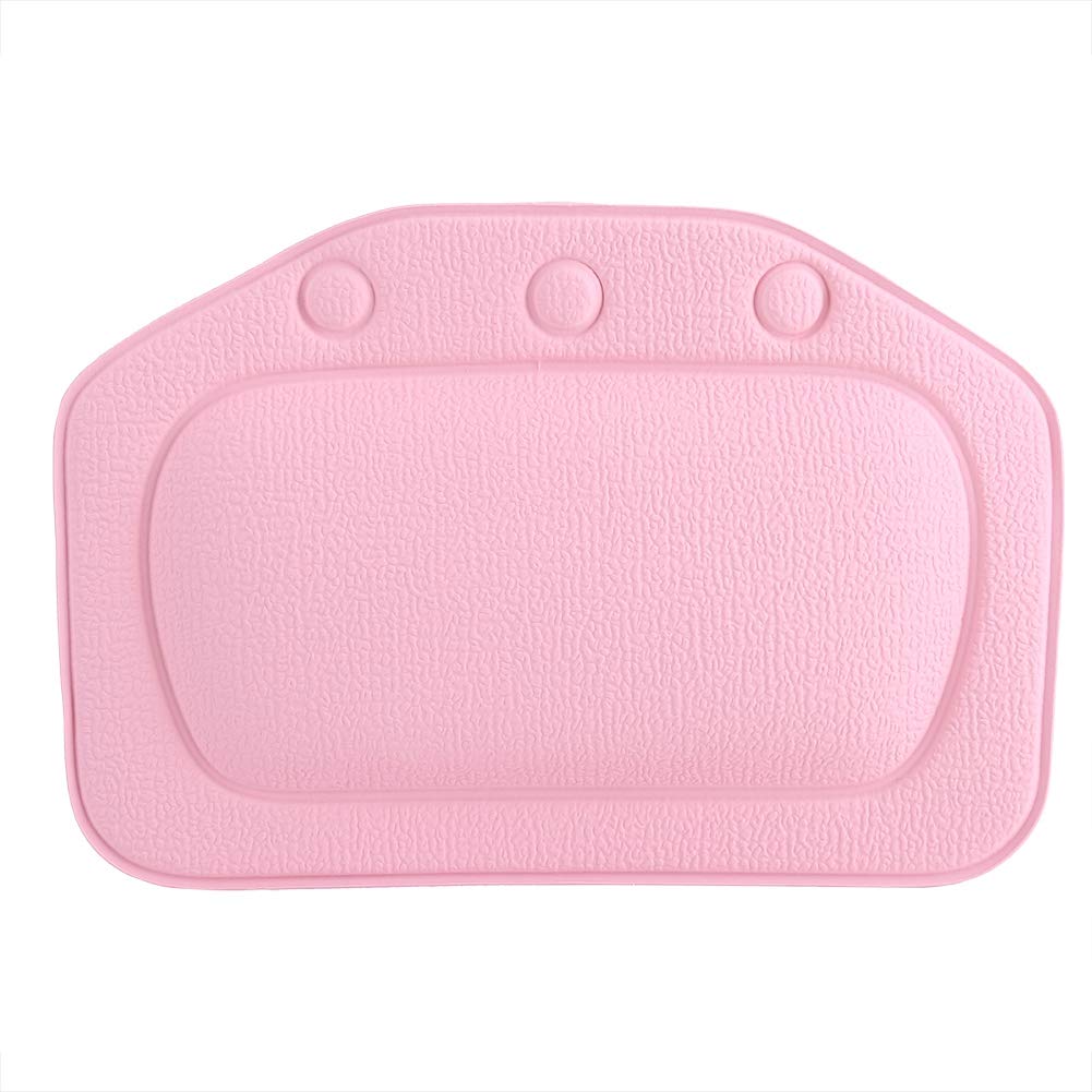Bath Pillow, Bathtub Head Neck Support, Soft Foam Padded Spa Tub Headrest Back Shoulders Support Cushion Bathroom (Pink) Beauty and Personal Care Haofy