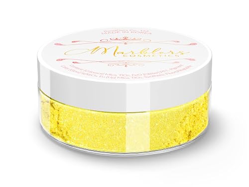 MARBLERS Glitter Mica Powder [Sun Kiss] 0.14oz (4g) | Glitter Mica | Highly Pigmented | Non-Toxic, Vegan, Cruelty-Free | Eyeshadow, Body Butter, Nail Beauty & Personal Care MARBLERS