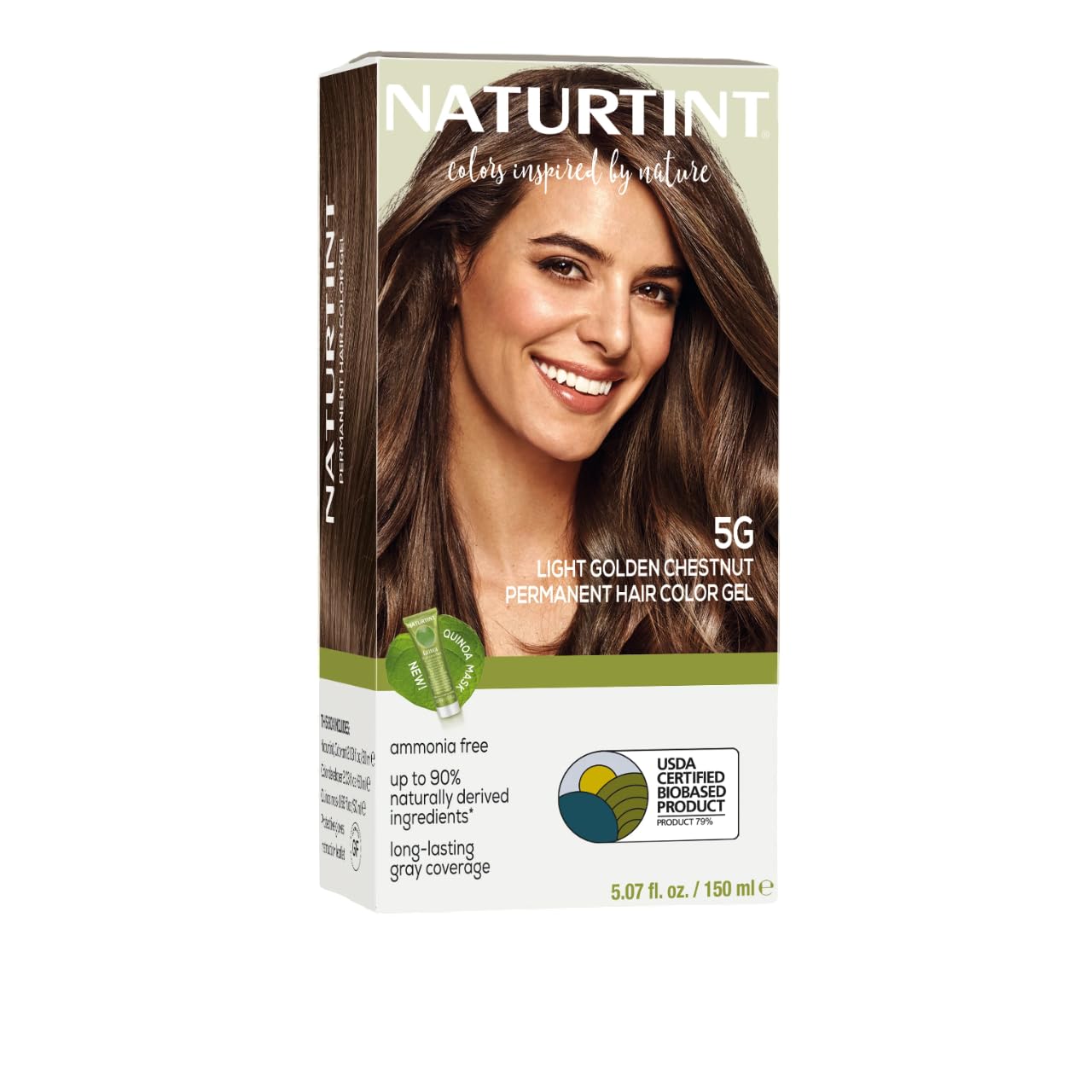 Naturtint 5G Light Golden Chestnut Permanent Hair Color (Pack of 1), Ammonia Free, Vegan, Cruelty Free, up to 100% Gray Coverage, Long Lasting Results Beauty & Personal Care Naturtint