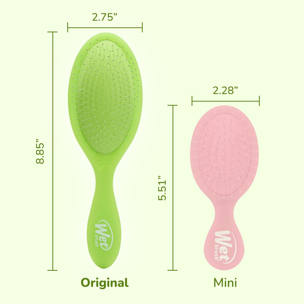 Wet Brush Original Detangler, Lime-a-rita (Summer Quencher), Ultra-Soft IntelliFlex Bristles Glide Through Tangles, Detangling Hair Brush (Wet & Dry),