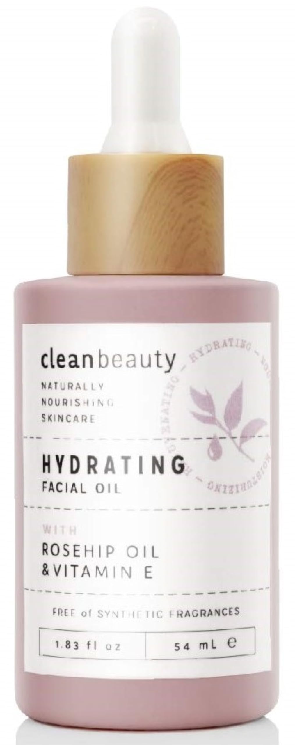 Clean Beauty Hydrating Rose Petal Facial Oil with Rosehip Oil & Vitamin E, Reduce Fine Lines & Dark Spots, Moisturize & Nourish, USA Made (1.83 fl oz) Beauty & Personal Care Clean Beauty