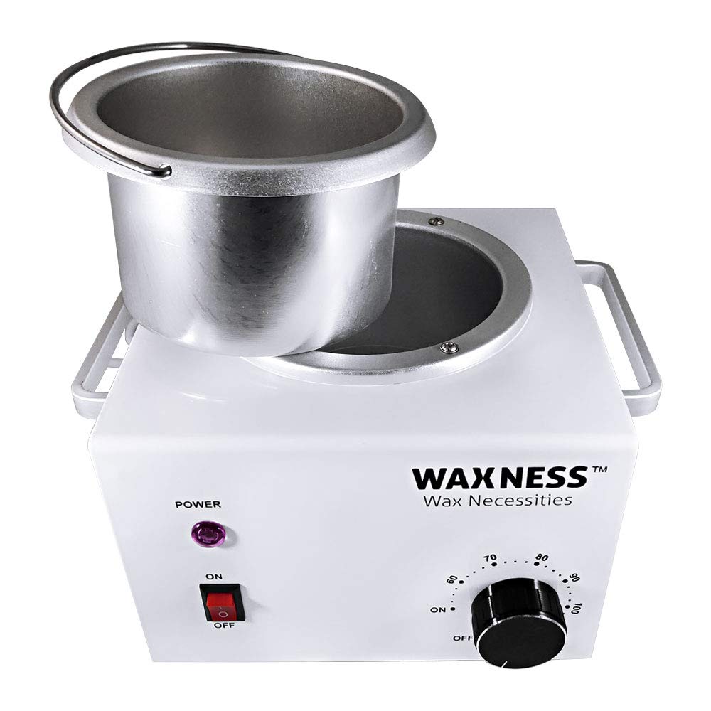 Waxness Italian Velvet Stripless Waxing Kit - Hard Wax Beads pack, Wax Warmer, Spatulas, Pre Waxing Gel & Post Waxing Lotion - Professional Use - Made Beauty and Personal Care Waxness