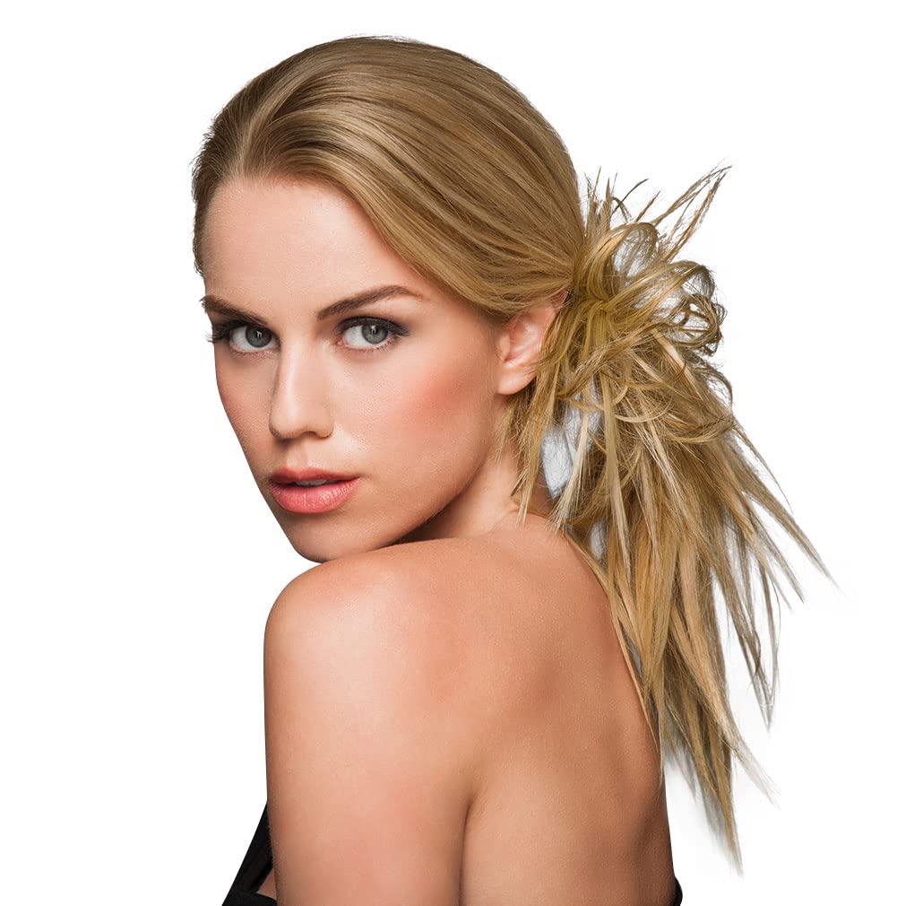 Hairdo Spiky Clip Textured Natural Looking Hairpiece Clip by Hairuwear - R14 25 Honey Ginger