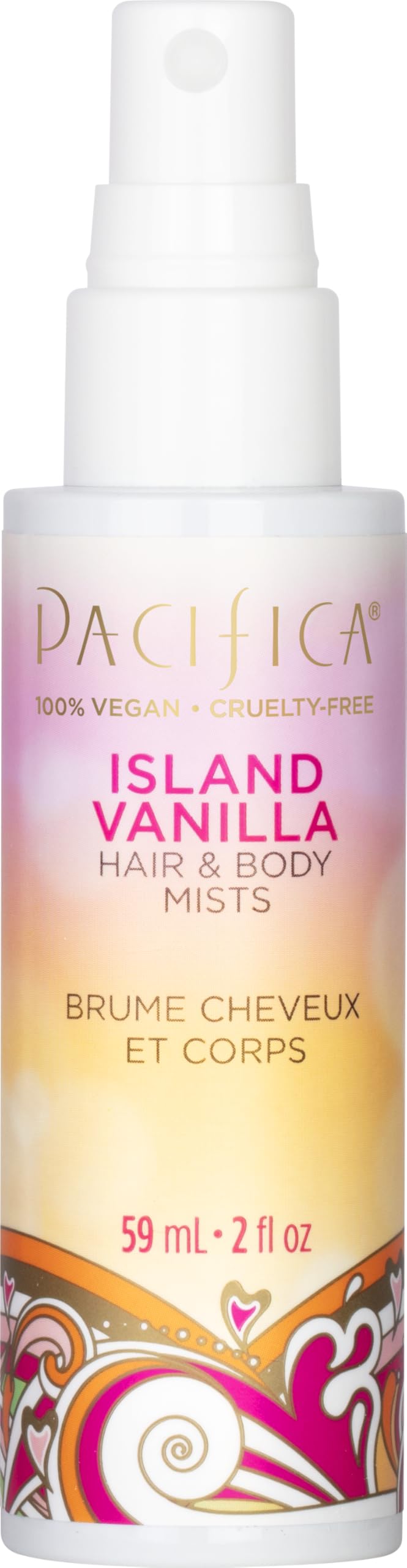 Pacifica Mini Island Vanilla Hair Mist Perfume and Full Body Spray for Women - Body Mist Fragrance Spray for A Mood-Lifting Experience, Paraben-Free, Beauty & Personal Care Pacifica