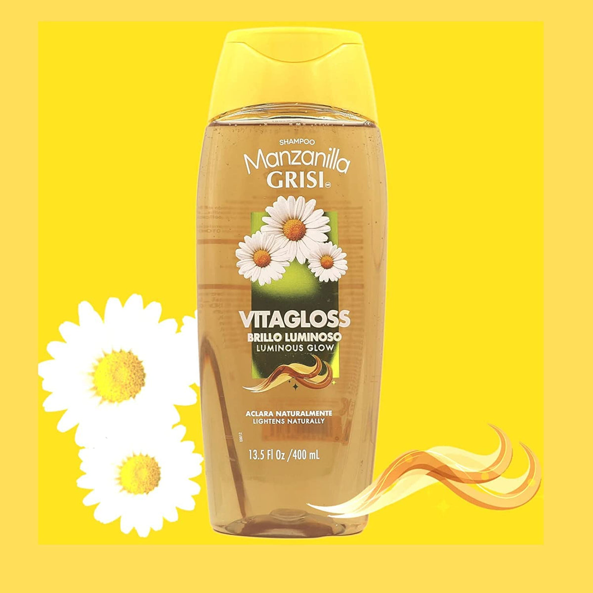 Manzanilla Grisi, Cleansing Shampoo with Chamomile Extract, 2 Pack, 13.5 FL Oz, Bottles Beauty & Personal Care Manzanilla Grisi