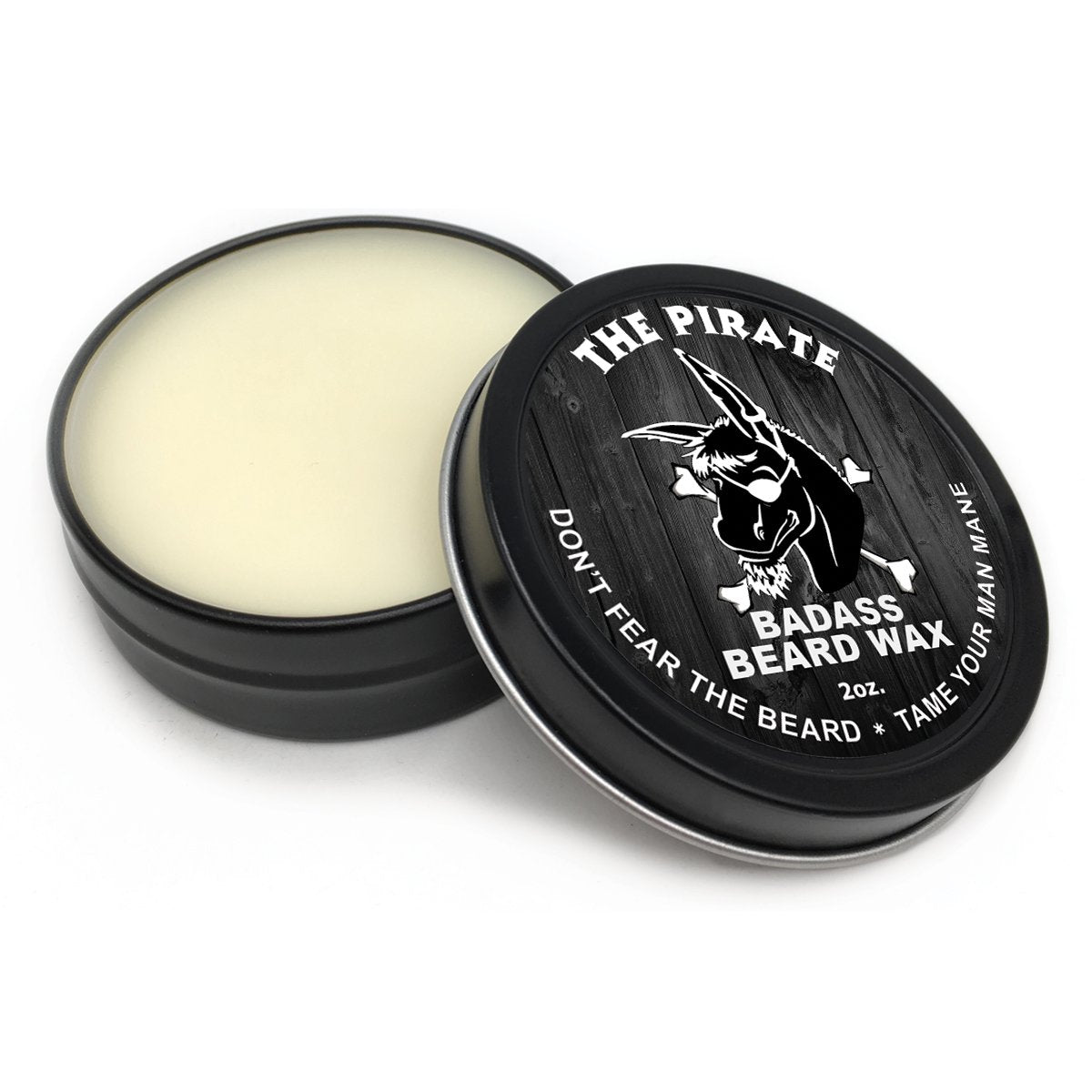 Badass Beard Care Beard Wax For Men - The Pirate, 2 oz - Softens Beard Hair, Leaves Your Beard Looking and Feeling More Dense Beauty and Personal Care Badass Beard Care