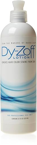 Dy-Zoff Hair Color Stain Remover Lotion (12 oz) - Professional Hair Dye Remover for Skin - Gently Removes Tint & Dye Stains - Ammonia-Free Color Beauty & Personal Care DY-ZOFF