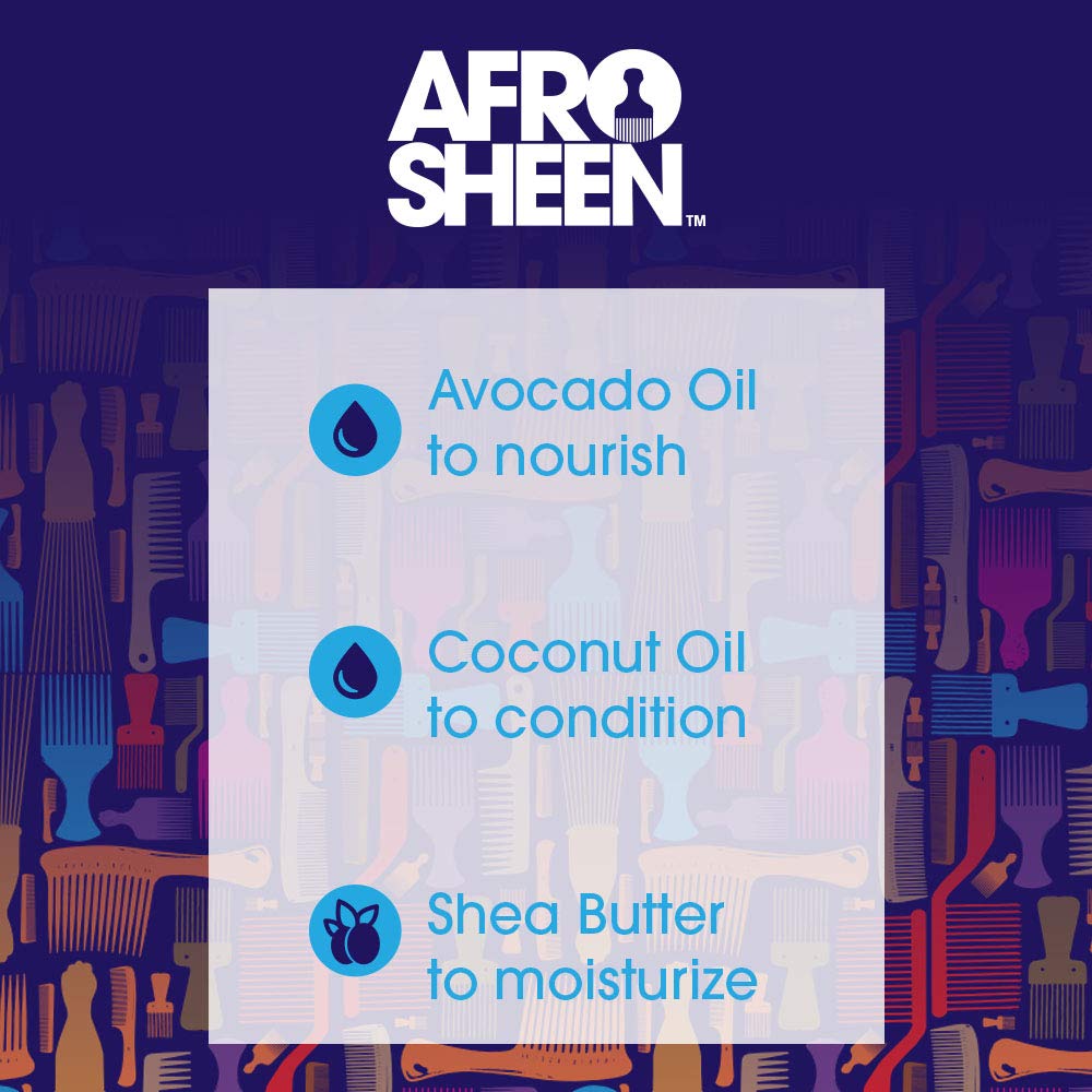 Afro Sheen Slick Back Cream Styler. Contains Shea Butter to smooth & holds. 6 Oz. Beauty & Personal Care Afro Sheen
