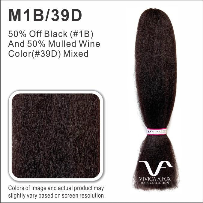 Vivica A. Fox 45 Inch Extra-Long Tiara II Synthetic Hair Braid - JUMBO BRAID (M1B/39D)