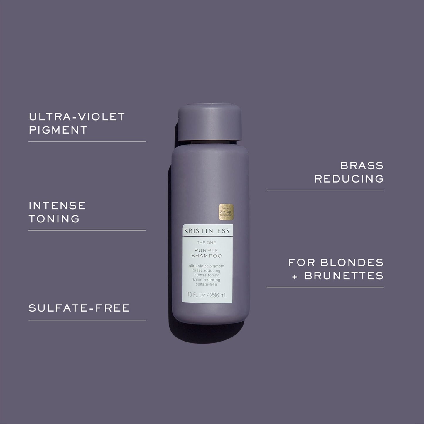 Kristin Ess Hair Purple Shampoo and Conditioner Set for Blonde, Brunette, Silver + Gray Hair, Anti Brass + Yellow Tones, Safe for Color Treated Hair Beauty & Personal Care Kristin Ess