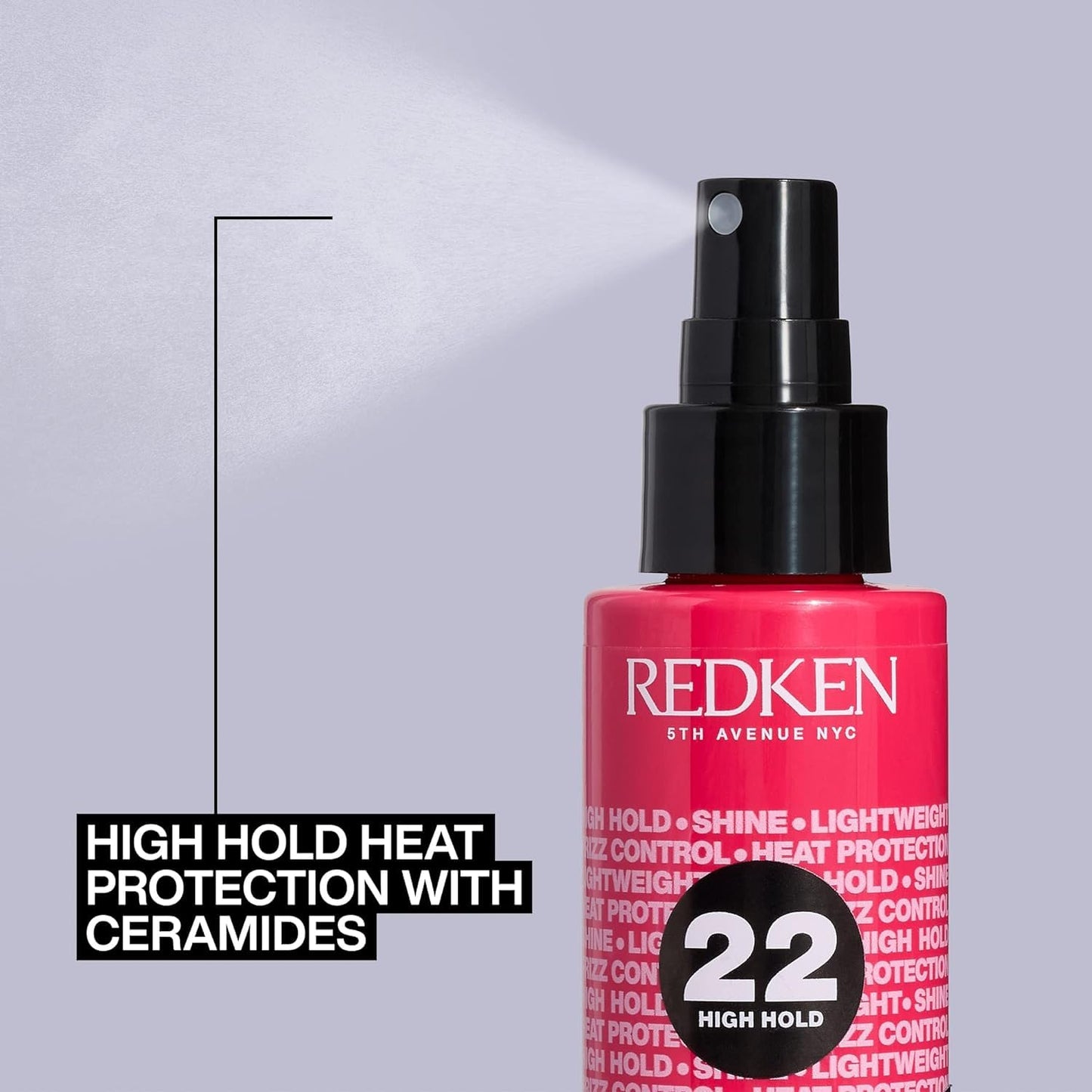 Redken Thermal Spray 22 – High Hold Heat Protectant & Setting Mist for Curling & Flat Irons, Long-Lasting Frizz Control & Damage Protection Beauty & Personal Care Redken