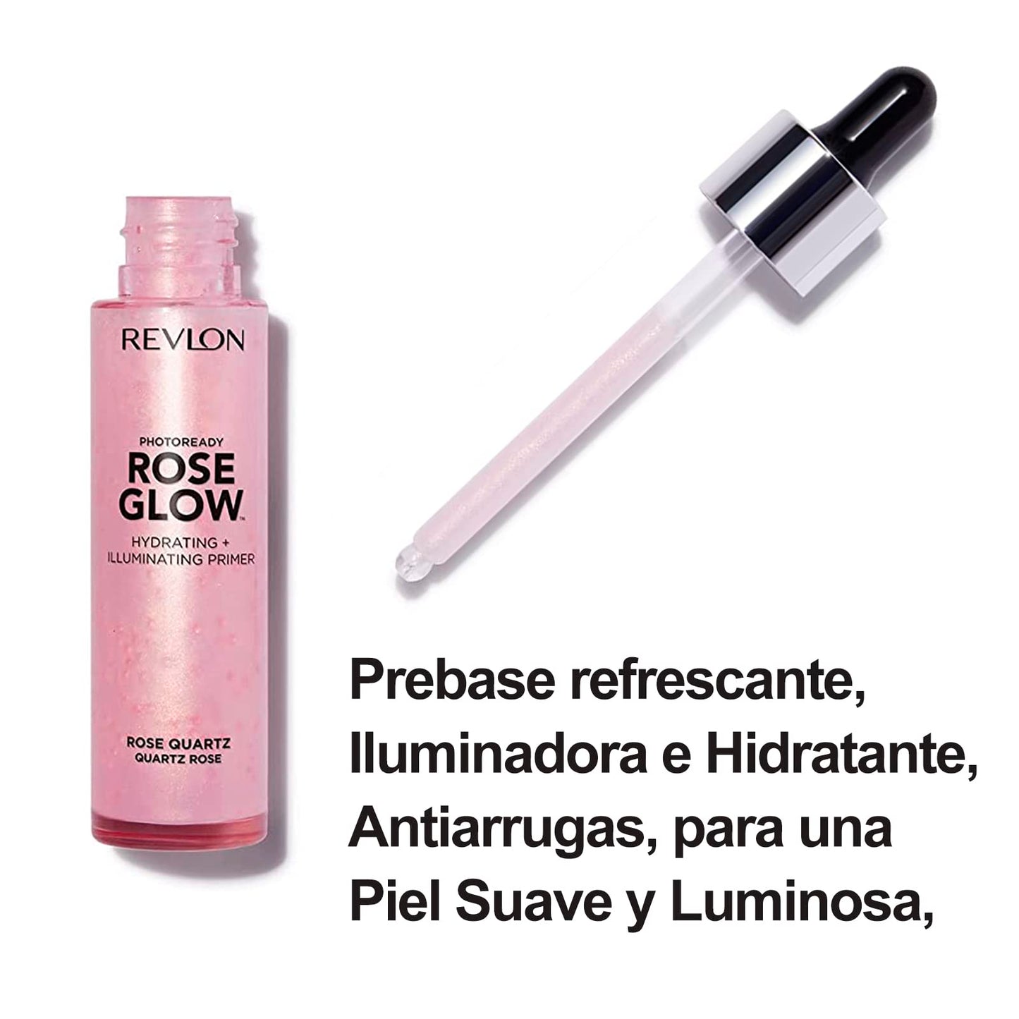 Revlon Face Primer, PhotoReady Rose Glow Face Makeup for All Skin Types, Hydrates, Illuminates & Moisturizes, Infused with Quartz and Hydrating Oil Beauty & Personal Care REVLON
