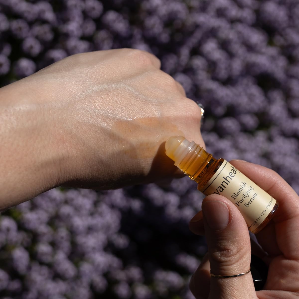evanhealy Blemish Purifying Serum | Organic Facial Serum Roll-On for Blemishes | Natural Spot Treatment with Essential Oil for Oily & Sensitive Skin | Beauty & Personal Care evanhealy