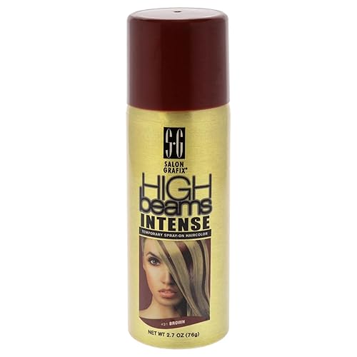 Salon Grafix High Beams Intense Temporary Spray - Brown for Unisex - 2.7 oz Hair Color Beauty & Personal Care Salon Grafix