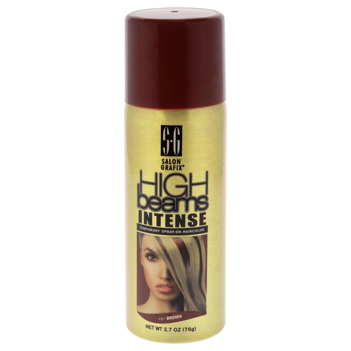 Salon Grafix High Beams Intense Temporary Spray - Brown for Unisex - 2.7 oz Hair Color Beauty & Personal Care Salon Grafix