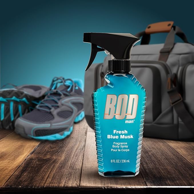 Parfums de Coeur Bod Man Fresh Blue Musk Body Spray 8 oz Beauty & Personal Care Bod Man