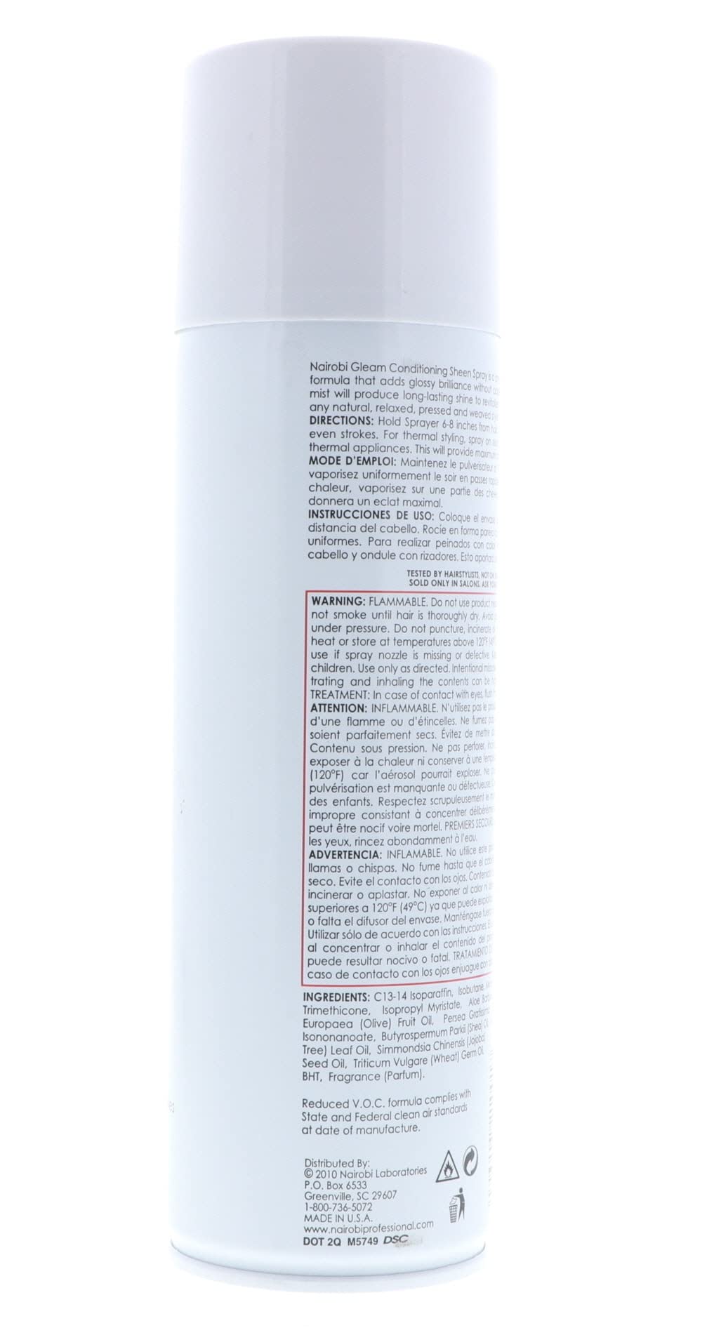 Nairobi Gleam Conditioning Sheen Spray, 11-Ounce Beauty & Personal Care Nairobi