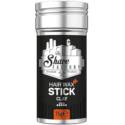 the shave factory Hair Wax Stick Clay, Long-Lasting Styling Wax for Smoothing & Slick Finish on Hair Wigs - 2.7 Oz (75G) (1 Piece) Beauty & Personal Care the shave factory
