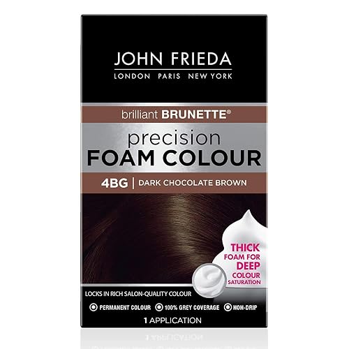 John Frieda Precision Foam Hair Colour, Dark Chocolate Brown 4BG, 2 pk Beauty & Personal Care John Frieda
