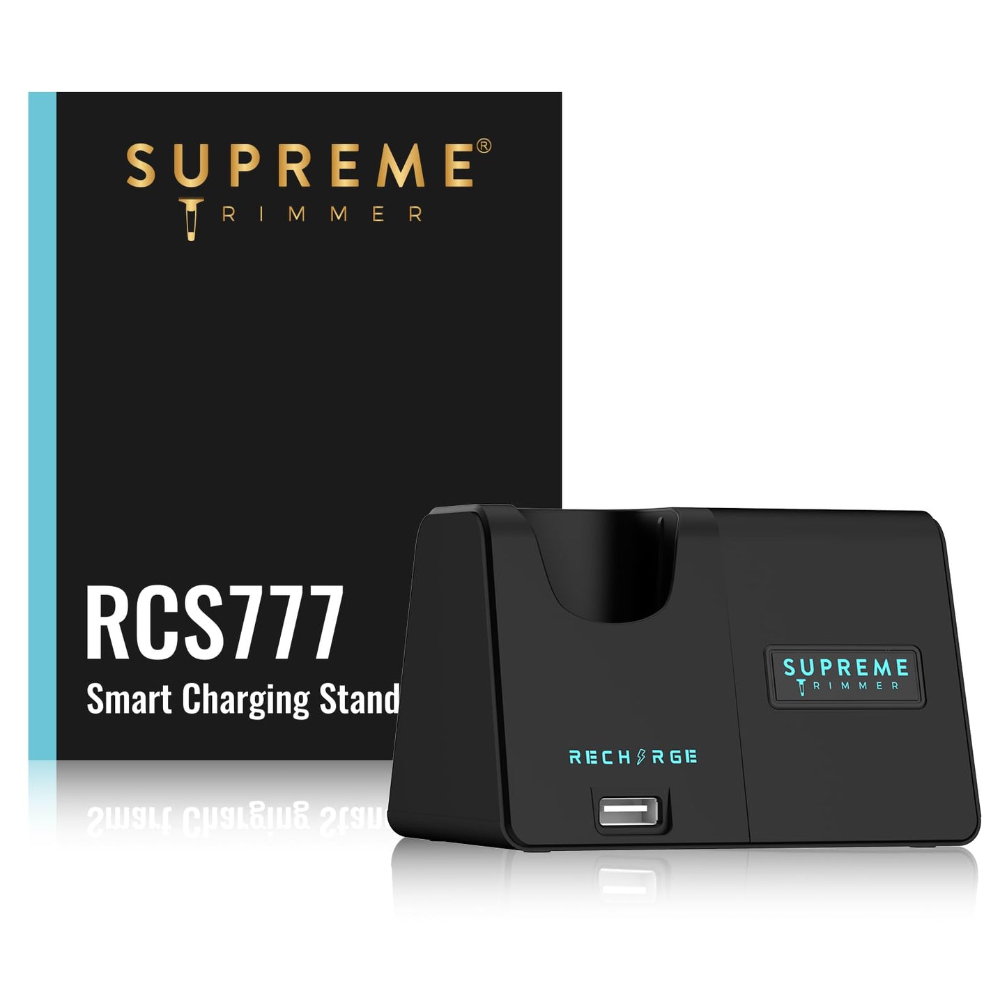 Supreme Trimmer Replacement Smart Charging Stand - Compatible for Recharge ST777 - Smart Charging for USB Connected Devices - RCS777 Black Beauty and Personal Care Supreme Trimmer