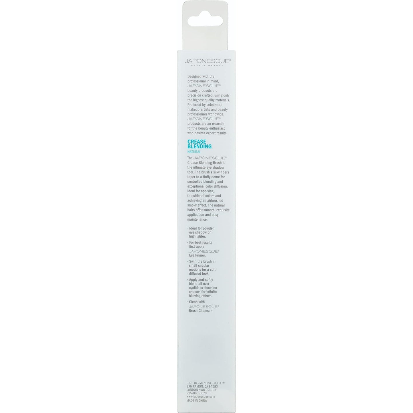 JAPONESQUE Crease Blending Brush Beauty & Personal Care JAPONESQUE