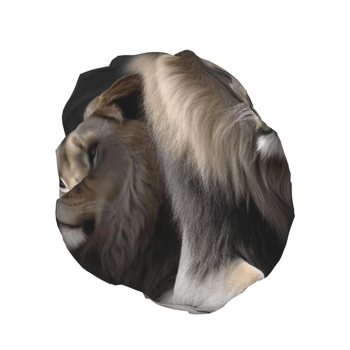 Male and Female Lions Shower Cap for Women Men Large Reusable Shower Bonnet Double-Layer Waterproof Bath Caps Elastic Band Hair Hat for All Beauty and Personal Care BWLHJKE
