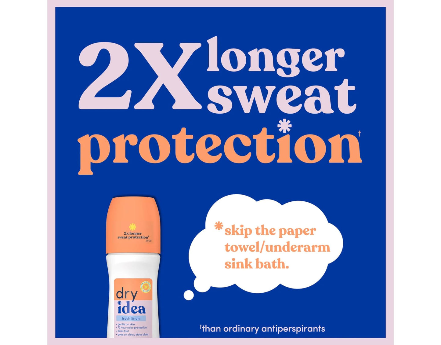 Dry Idea Fresh Linen Roll-On Antiperspirant Deodorant Fresh Linen 3.25 Ounce (Pack of 4) Beauty & Personal Care Dry Idea