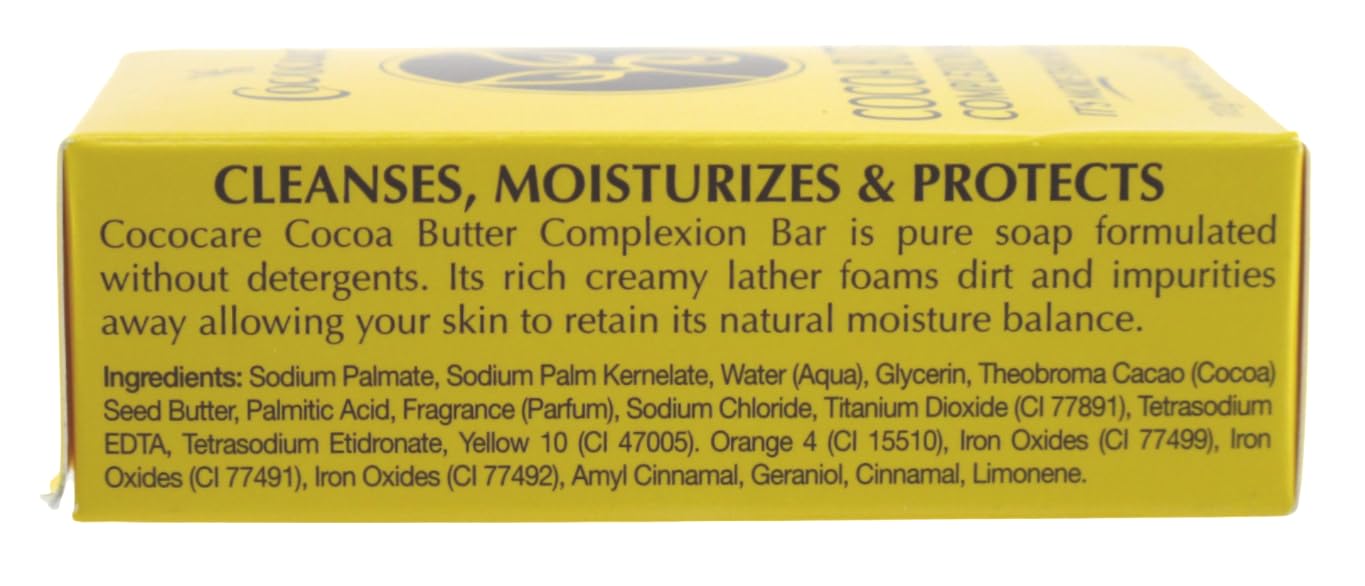 (VALUE PACK OF 6) COCOCARE COCOA BUTTER COMPLEXION BAR SOAP 4oz Beauty & Personal Care COCOCARE