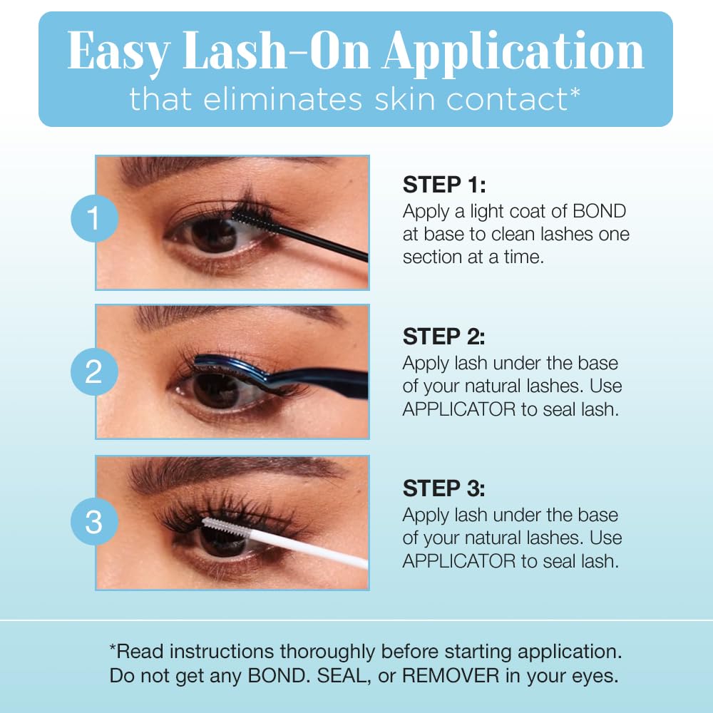 Ardell Seamless Eyelash Extension Kit, Wispies - Customizable DIY Lash Clusters, Includes Bond & Seal and Applicator for Long-Lasting Natural Lashes Beauty & Personal Care Ardell