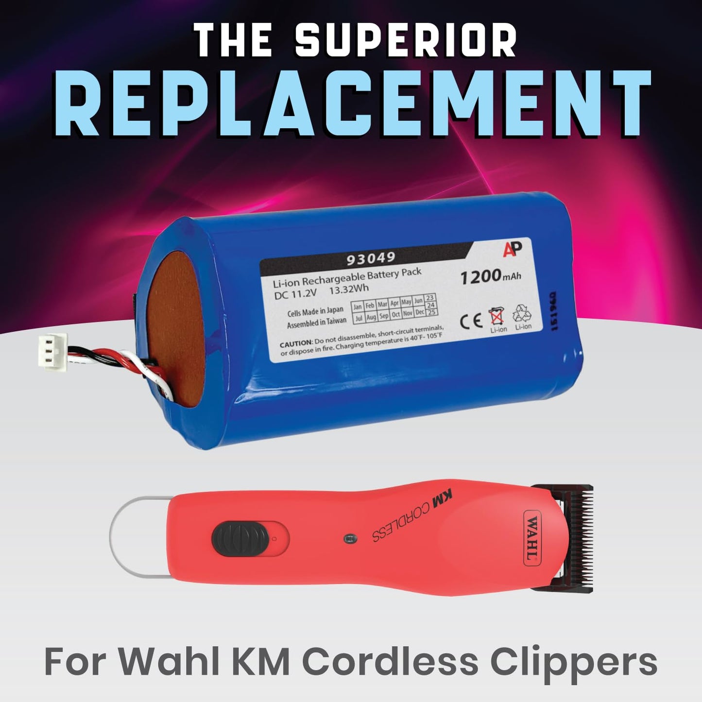 Artisan Power Replacement Battery for Wahl KM Cordless Clippers - Replaces 93049-101 Beauty and Personal Care Artisan Power